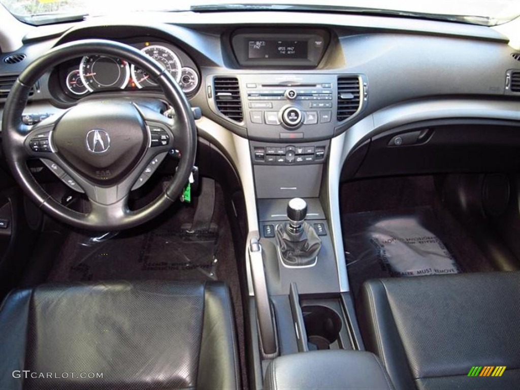 2009 Acura TSX Sedan Ebony Dashboard Photo #59290848