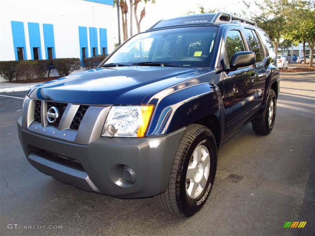 2007 Xterra S - Midnight Blue Metallic / Desert/Graphite photo #7