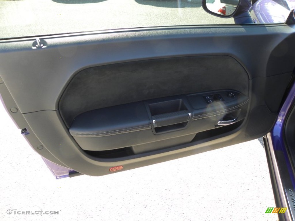 2010 Dodge Challenger SRT8 Dark Slate Gray Door Panel Photo #59291196