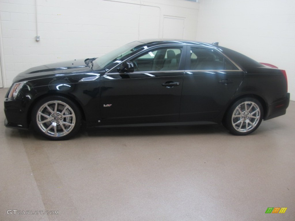 2009 CTS -V Sedan - Black Raven / Light Titanium/Ebony photo #5