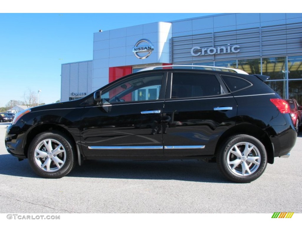 2011 Rogue SV - Wicked Black / Gray photo #2
