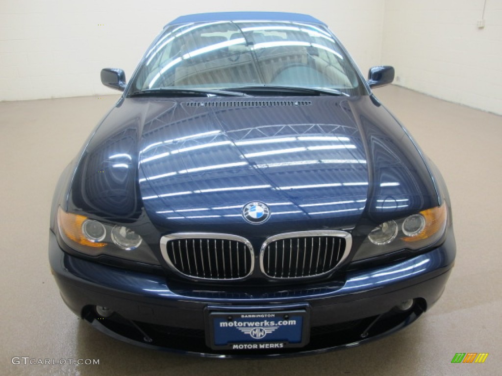 2004 3 Series 325i Convertible - Mystic Blue Metallic / Sand photo #2