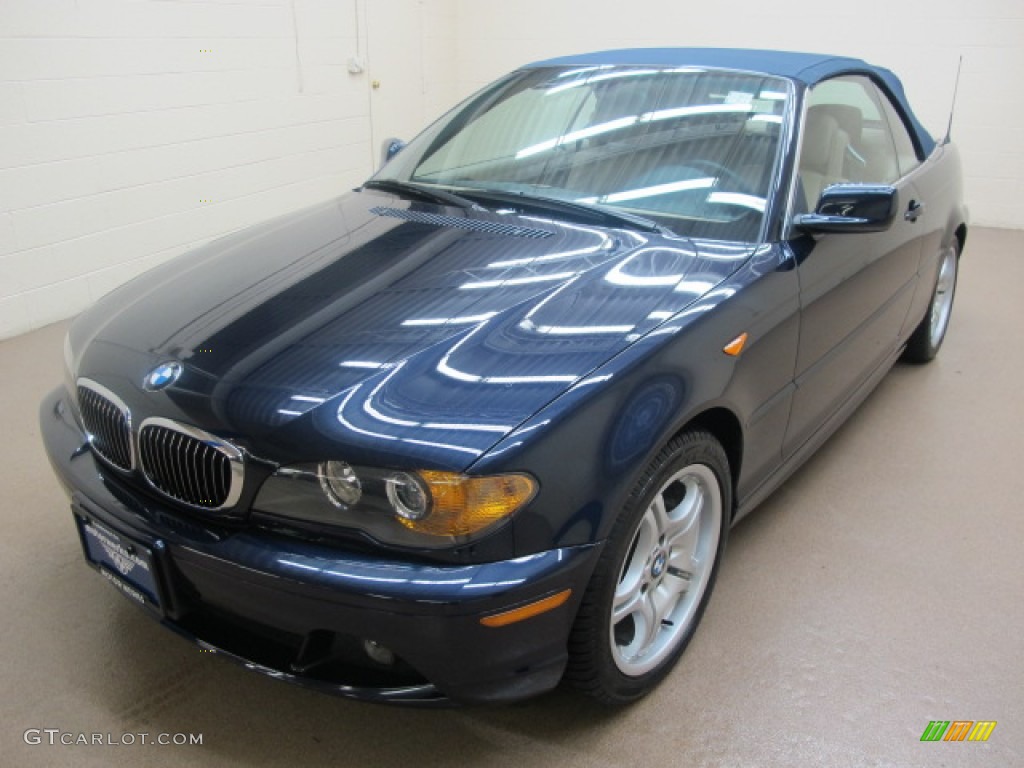 2004 3 Series 325i Convertible - Mystic Blue Metallic / Sand photo #4