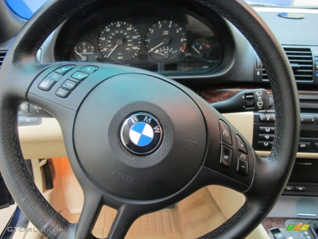 2004 3 Series 325i Convertible - Mystic Blue Metallic / Sand photo #33
