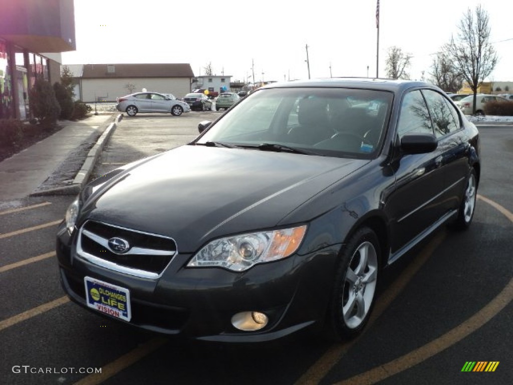 2009 Legacy 2.5i Limited Sedan - Diamond Gray Metallic / Off Black photo #1