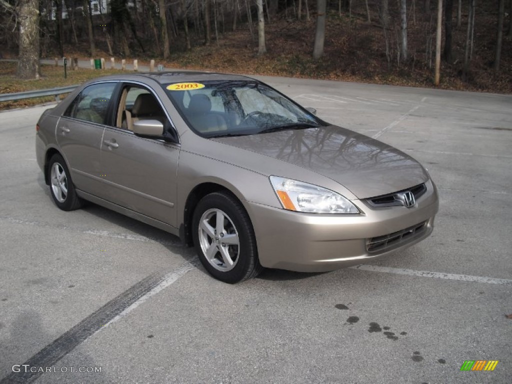 2003 Accord EX Sedan - Desert Mist Metallic / Ivory photo #7