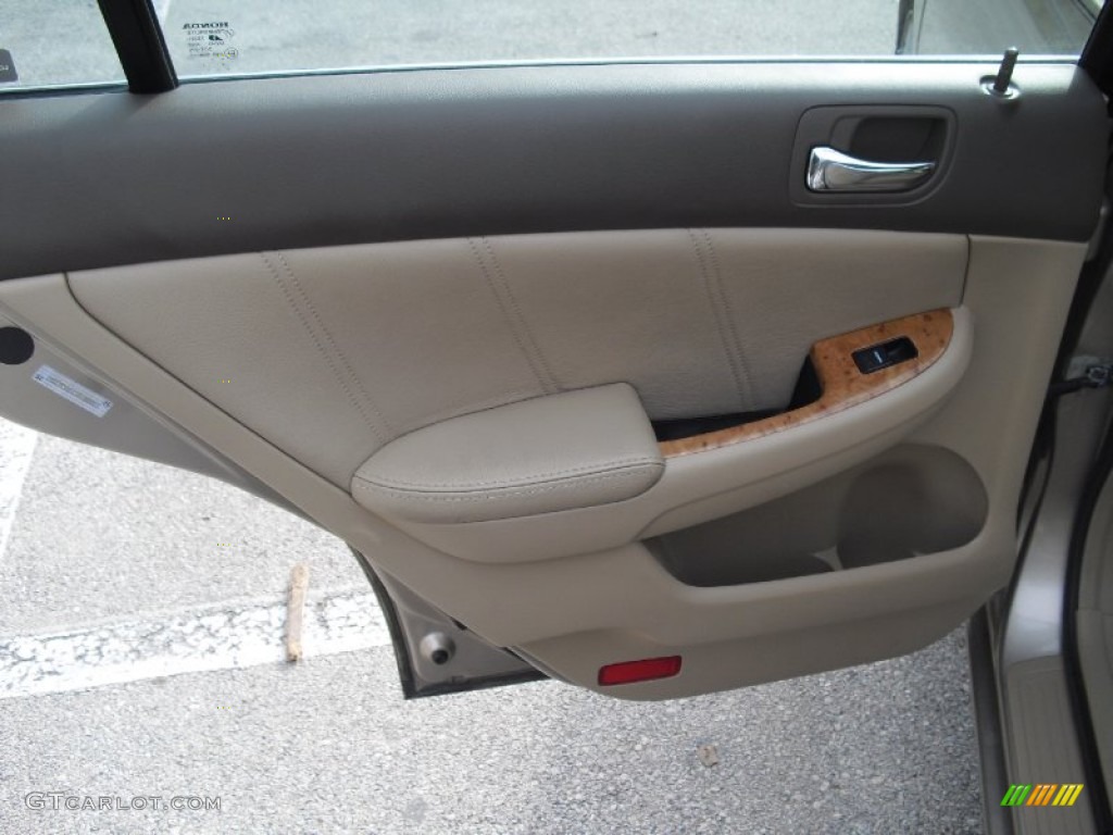 2003 Accord EX Sedan - Desert Mist Metallic / Ivory photo #13