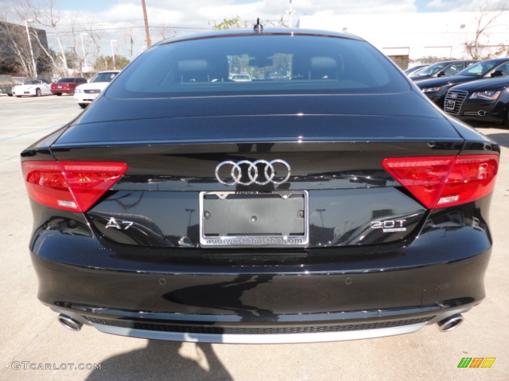Phantom Black Pearl Effect 2012 Audi A7 3.0T quattro Prestige Exterior Photo #59300528