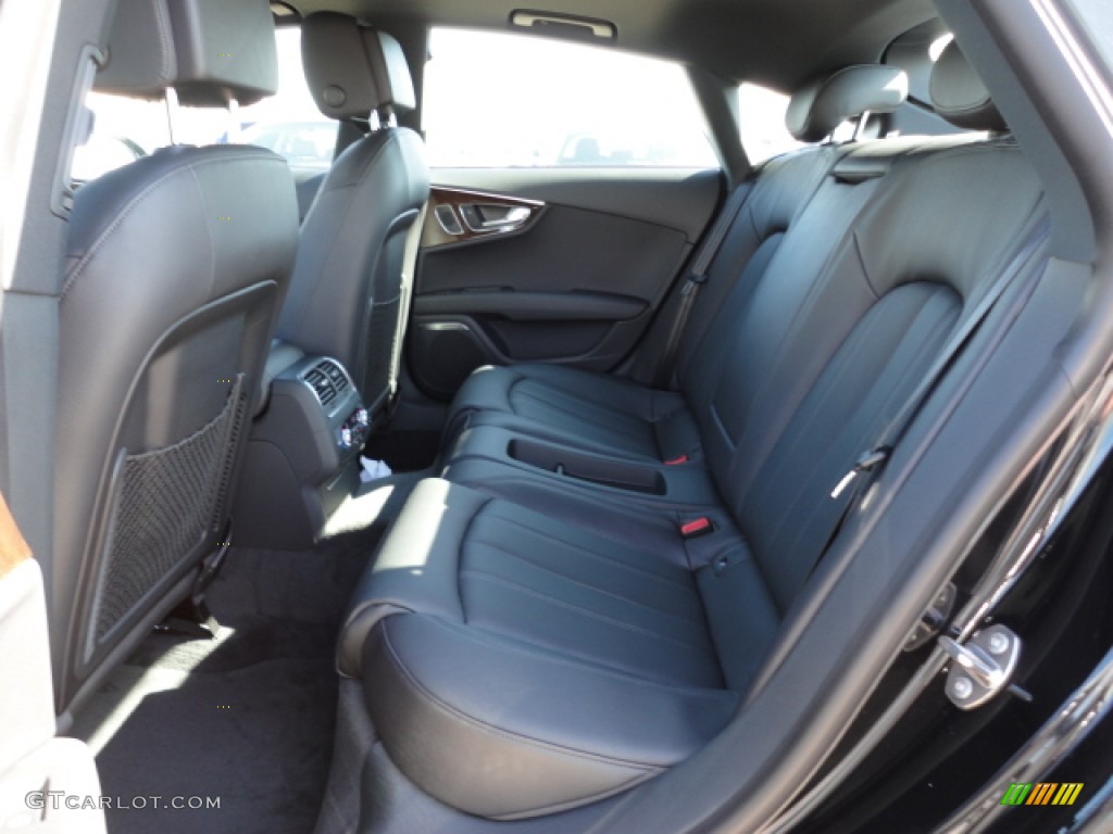 Black Interior 2012 Audi A7 3.0T quattro Prestige Photo #59300549