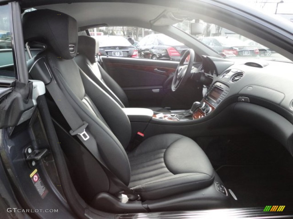 Black Interior 2009 Mercedes-Benz SL 550 Roadster Photo #59300612