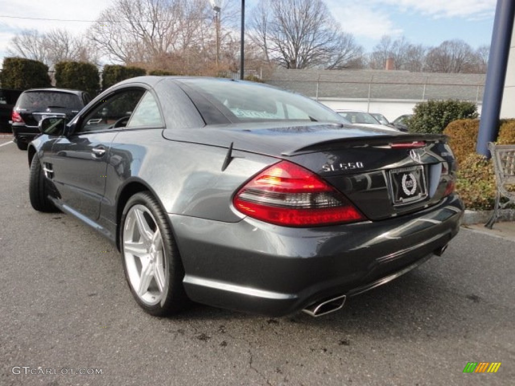 Steel Grey Metallic 2009 Mercedes-Benz SL 550 Roadster Exterior Photo #59300657