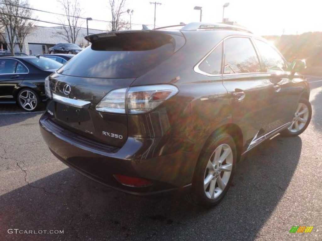 2010 RX 350 AWD - Truffle Brown Mica / Black/Brown Walnut photo #10