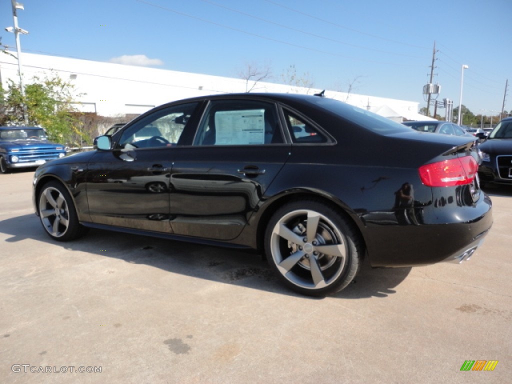 2012 A4 2.0T quattro Sedan - Phantom Black Pearl Effect / Black photo #3