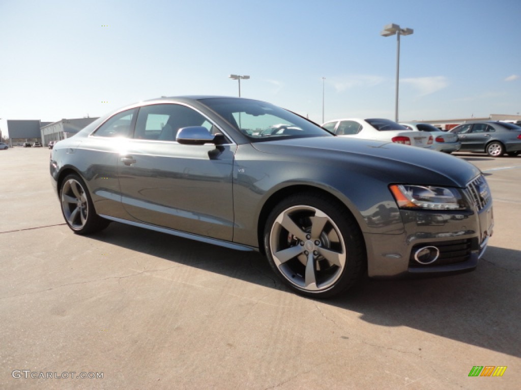 2012 S5 4.2 FSI quattro Coupe - Monsoon Grey Metallic / Black photo #1