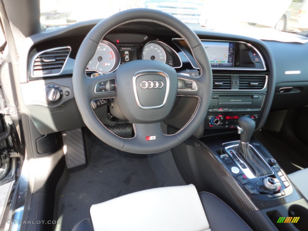 2012 Audi S5 4.2 FSI quattro Coupe Black Dashboard Photo #59301146
