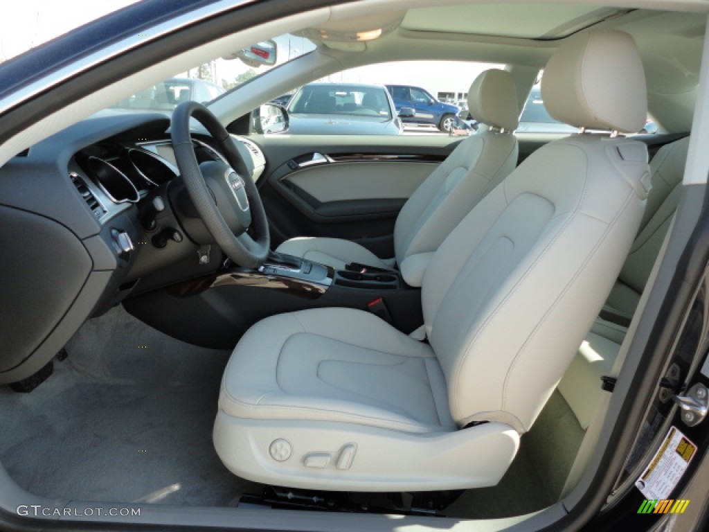 Light Gray Interior 2012 Audi A5 2.0T quattro Coupe Photo #59301212