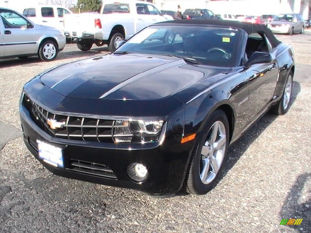 2011 Camaro LT Convertible - Black / Black photo #1