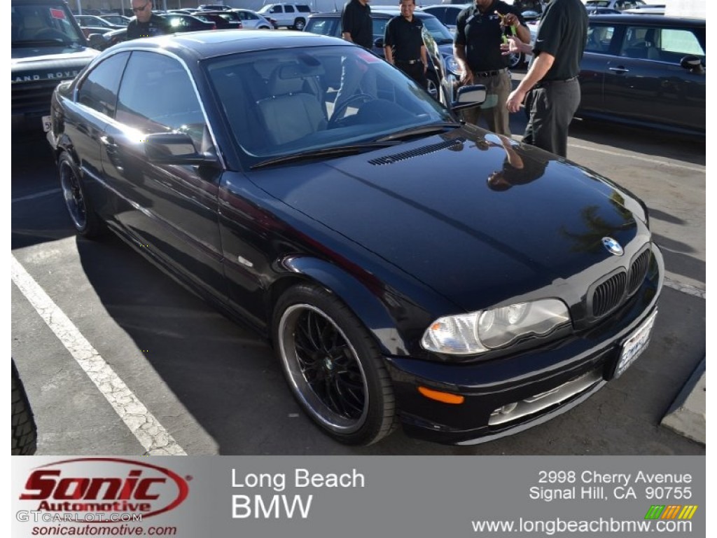 2003 3 Series 330i Coupe - Jet Black / Grey photo #1