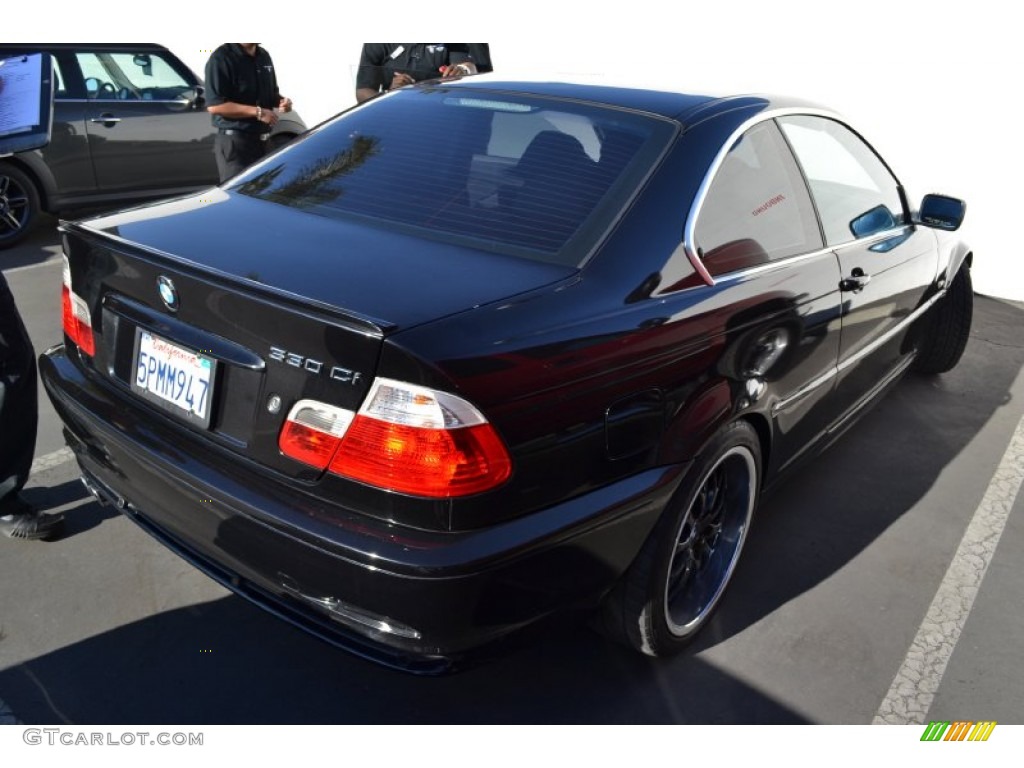 2003 3 Series 330i Coupe - Jet Black / Grey photo #3