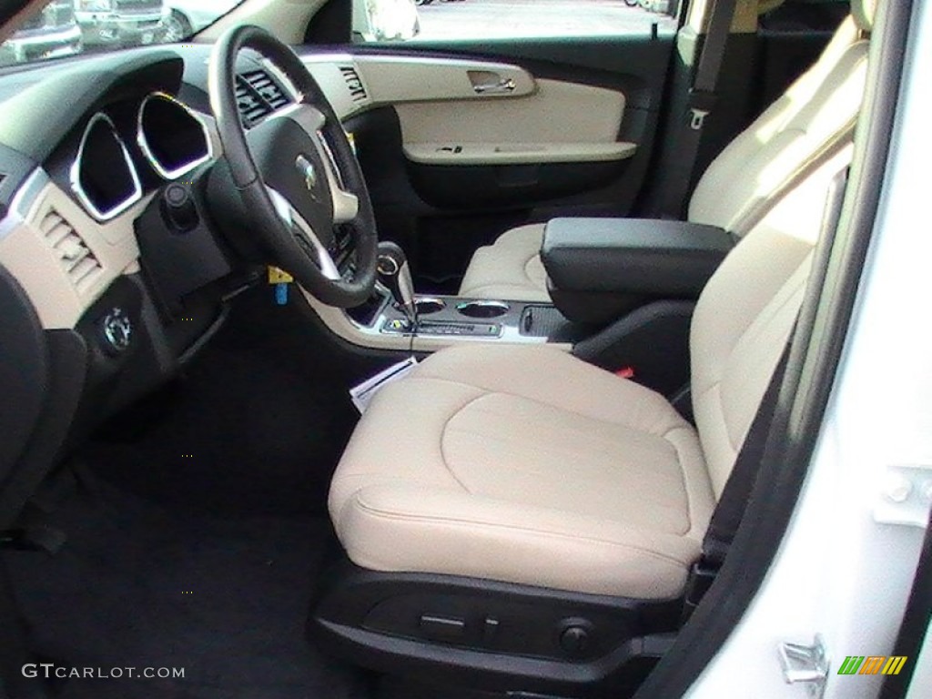 Cashmere/Ebony Interior 2012 Chevrolet Traverse LTZ AWD Photo #59302031