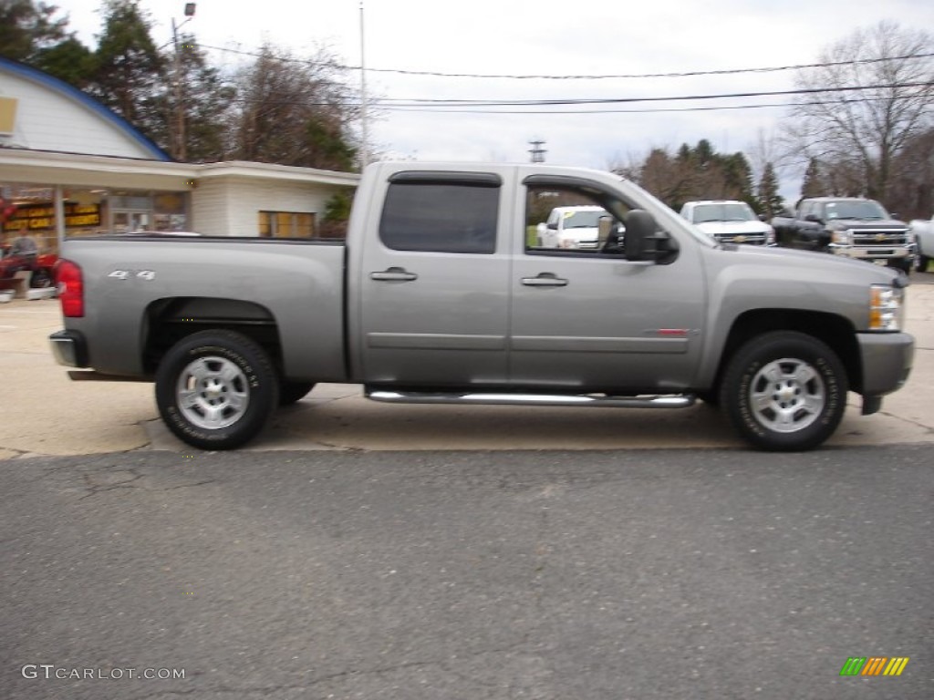 2007 Silverado 1500 LTZ Crew Cab 4x4 - Graystone Metallic / Ebony Black photo #7