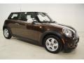 2011 Hot Chocolate Metallic Mini Cooper Hardtop  photo #2