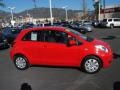 2009 Absolutely Red Toyota Yaris 3 Door Liftback  photo #3