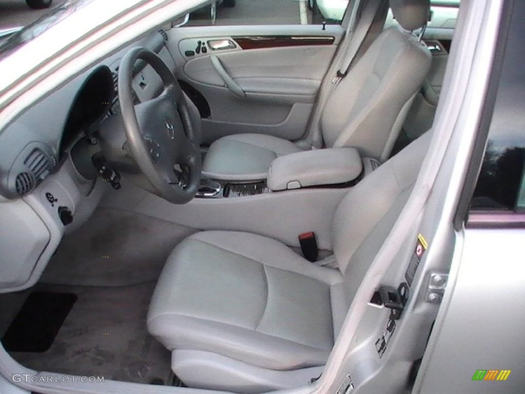 Ash Grey Interior 2004 Mercedes-Benz C 320 Sedan Photo #59303381