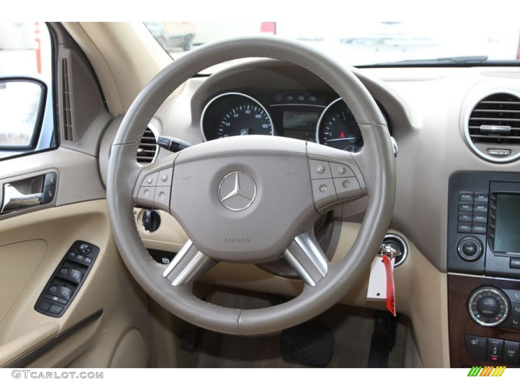 2007 Mercedes-Benz ML 320 CDI 4Matic Macadamia Steering Wheel Photo #59303828