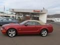 Dark Candy Apple Red 2009 Ford Mustang GT Premium Convertible