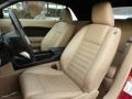 Medium Parchment 2009 Ford Mustang GT Premium Convertible Interior Color