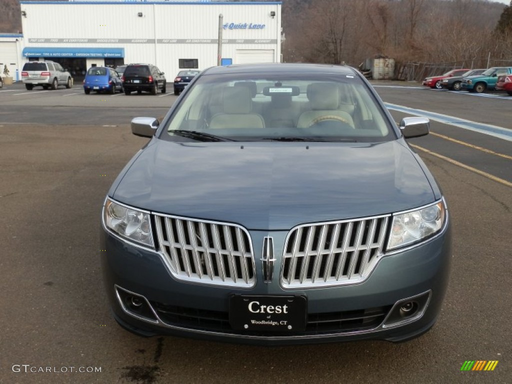 2012 MKZ Hybrid - Steel Blue Metallic / Light Camel photo #3