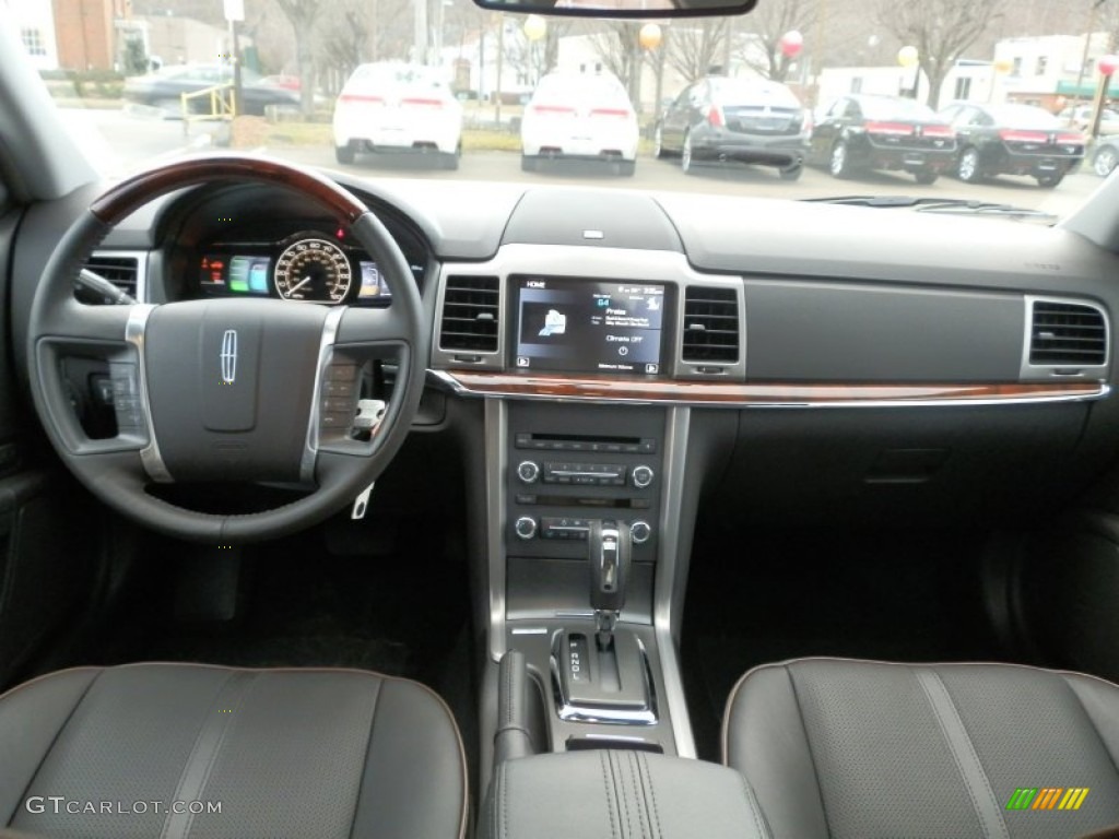 2012 Lincoln MKZ Hybrid Dark Charcoal Dashboard Photo #59304950