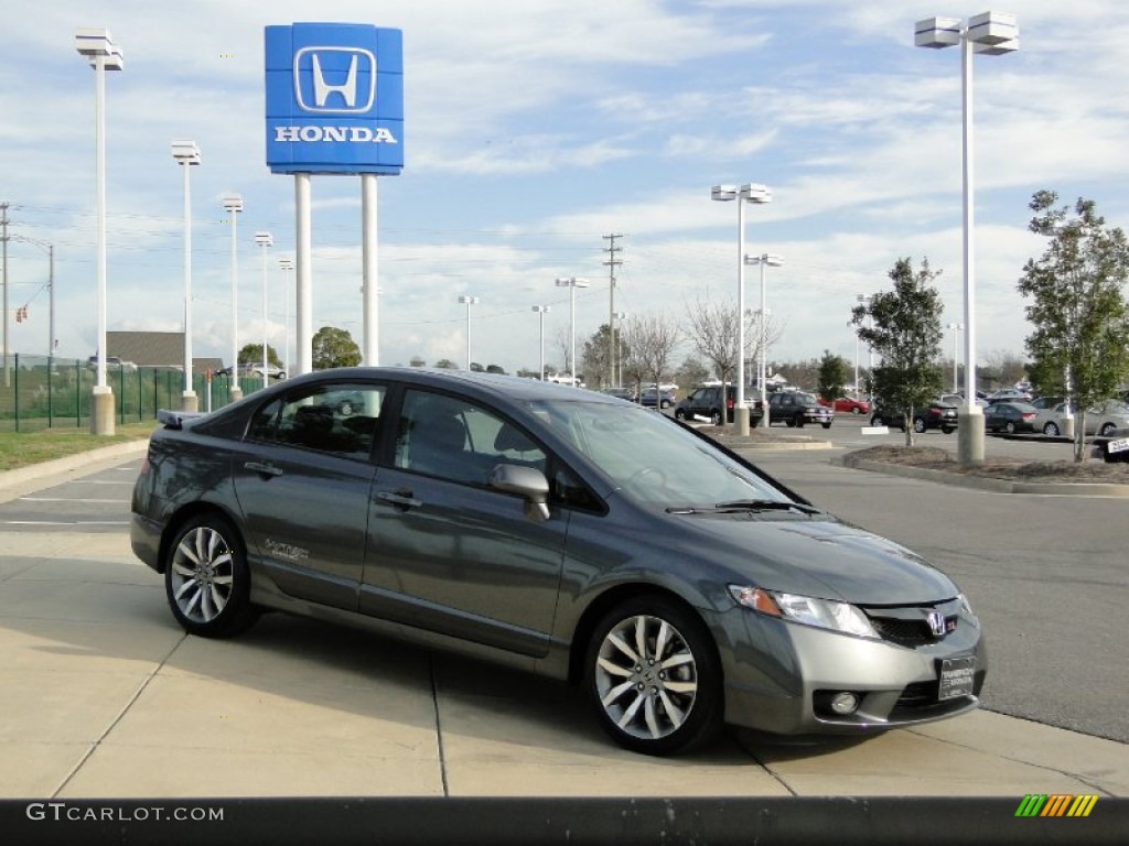 Polished Metal Metallic 2010 Honda Civic Si Sedan Exterior Photo #59306027