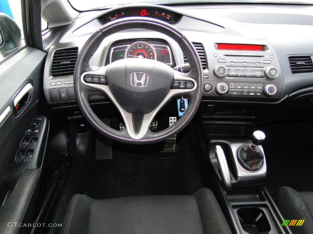 2010 Honda Civic Si Sedan Black Dashboard Photo #59306174