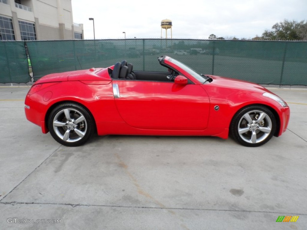 2008 350Z Touring Roadster - Nogaro Red / Charcoal photo #2