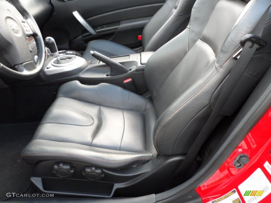 Charcoal Interior 2008 Nissan 350Z Touring Roadster Photo #59306534