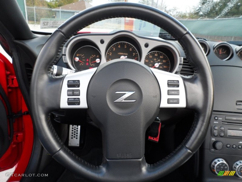 2008 350Z Touring Roadster - Nogaro Red / Charcoal photo #33