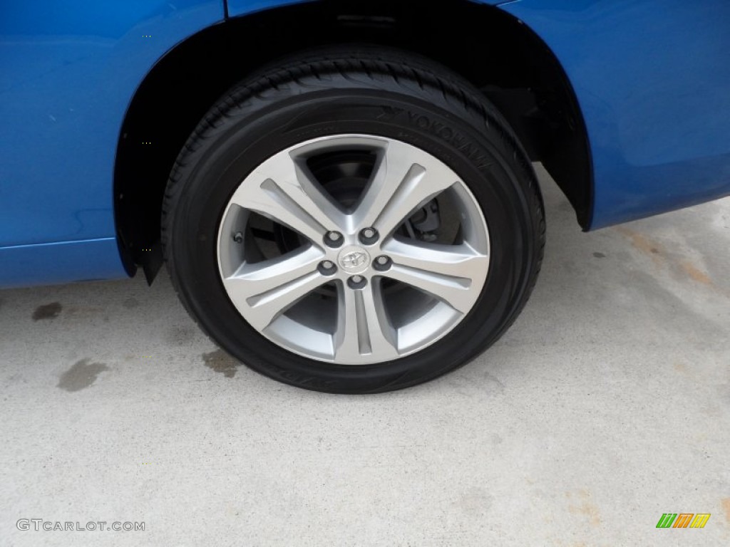 2008 Highlander Sport - Blue Streak Metallic / Ash Gray photo #13