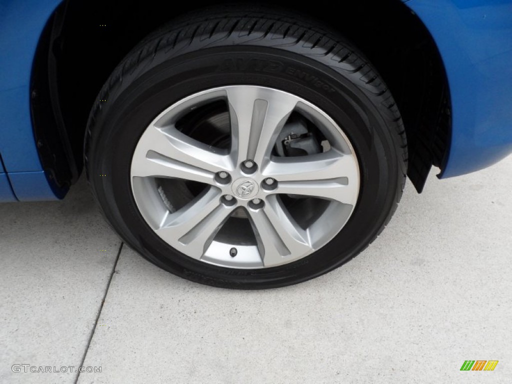 2008 Highlander Sport - Blue Streak Metallic / Ash Gray photo #15