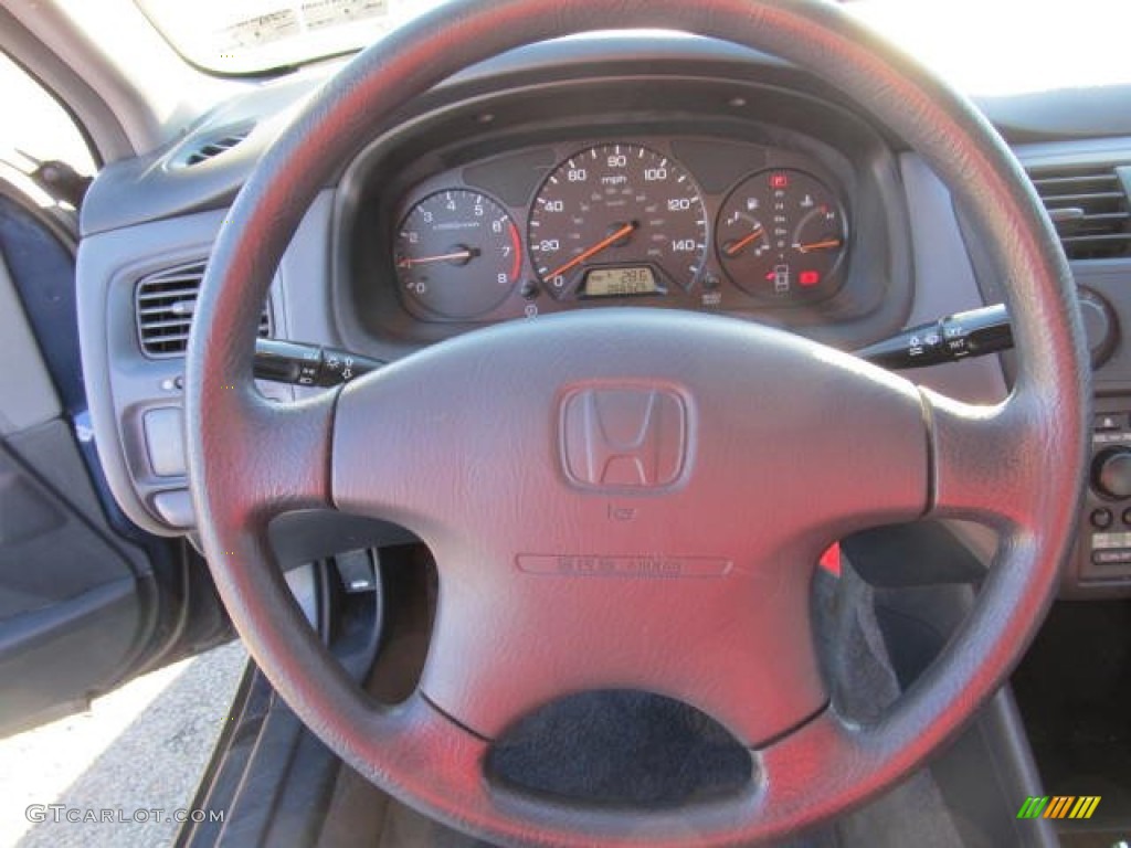 2002 Accord VP Sedan - Eternal Blue Pearl / Quartz Gray photo #10