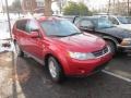 2009 Rally Red Metallic Mitsubishi Outlander ES 4WD  photo #1