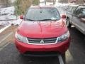 2009 Rally Red Metallic Mitsubishi Outlander ES 4WD  photo #2