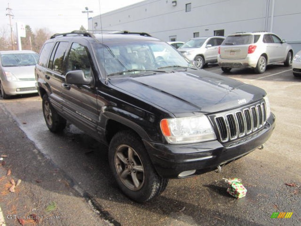 2001 Grand Cherokee Limited 4x4 - Black / Agate photo #1