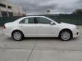 2012 White Platinum Tri-Coat Ford Fusion Hybrid  photo #2