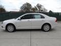 2012 White Platinum Tri-Coat Ford Fusion Hybrid  photo #6