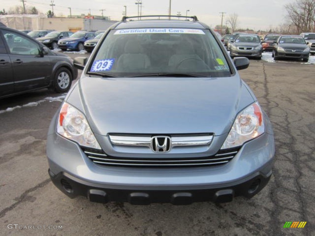 2009 CR-V EX 4WD - Glacier Blue Metallic / Gray photo #2