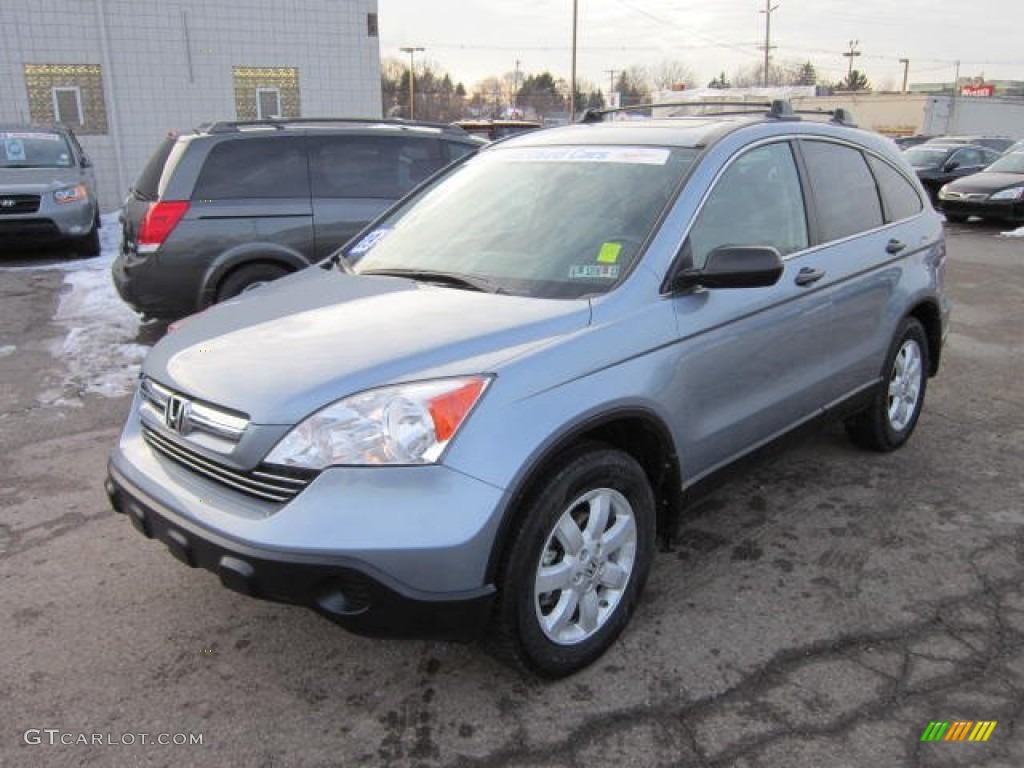 2009 CR-V EX 4WD - Glacier Blue Metallic / Gray photo #3