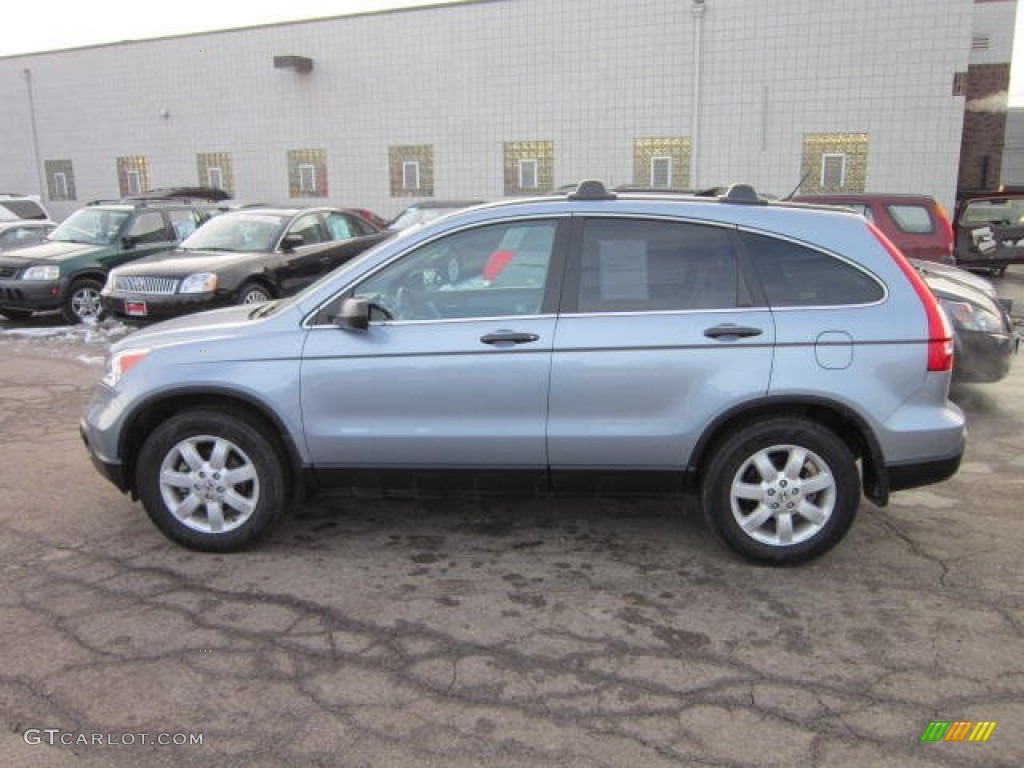 2009 CR-V EX 4WD - Glacier Blue Metallic / Gray photo #4