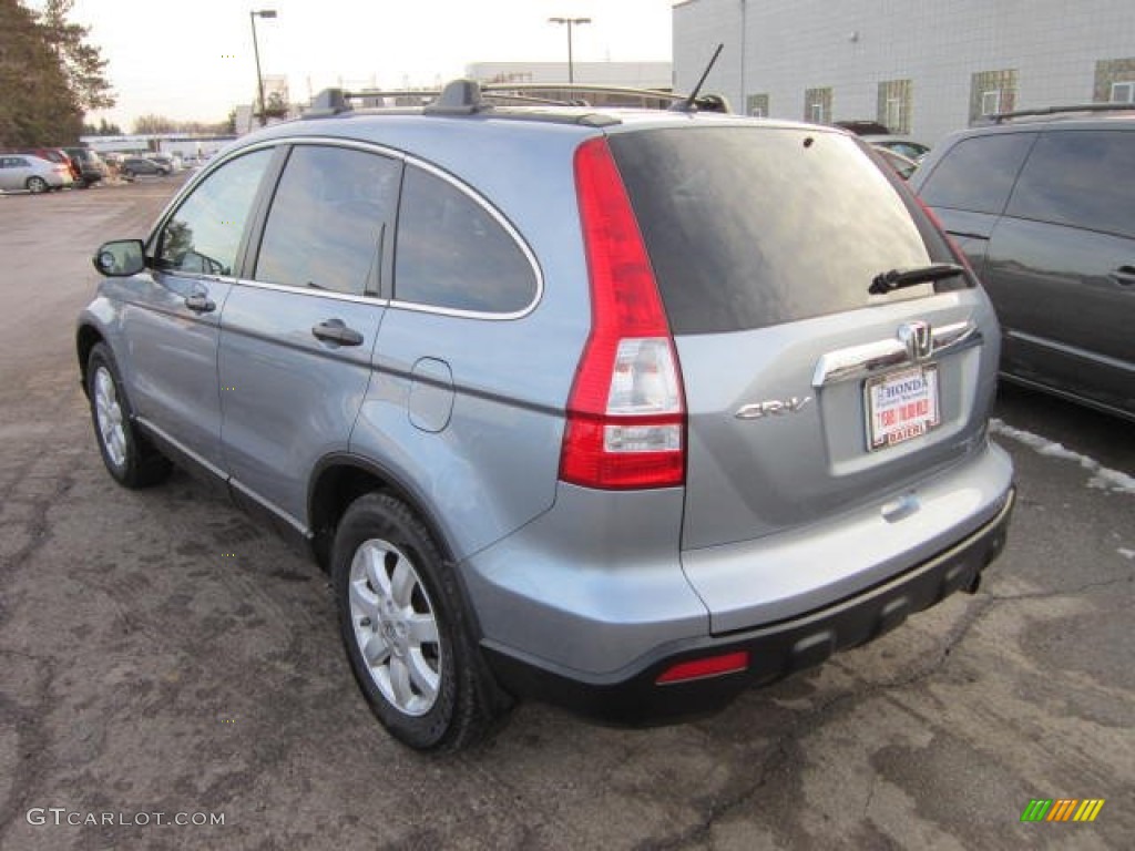 2009 CR-V EX 4WD - Glacier Blue Metallic / Gray photo #5